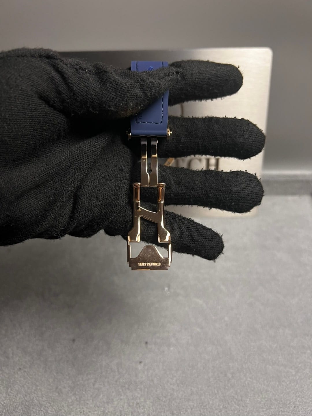 위블로 클래식퓨전 티타늄 콤비 청판 가죽러버밴드 42mm 20