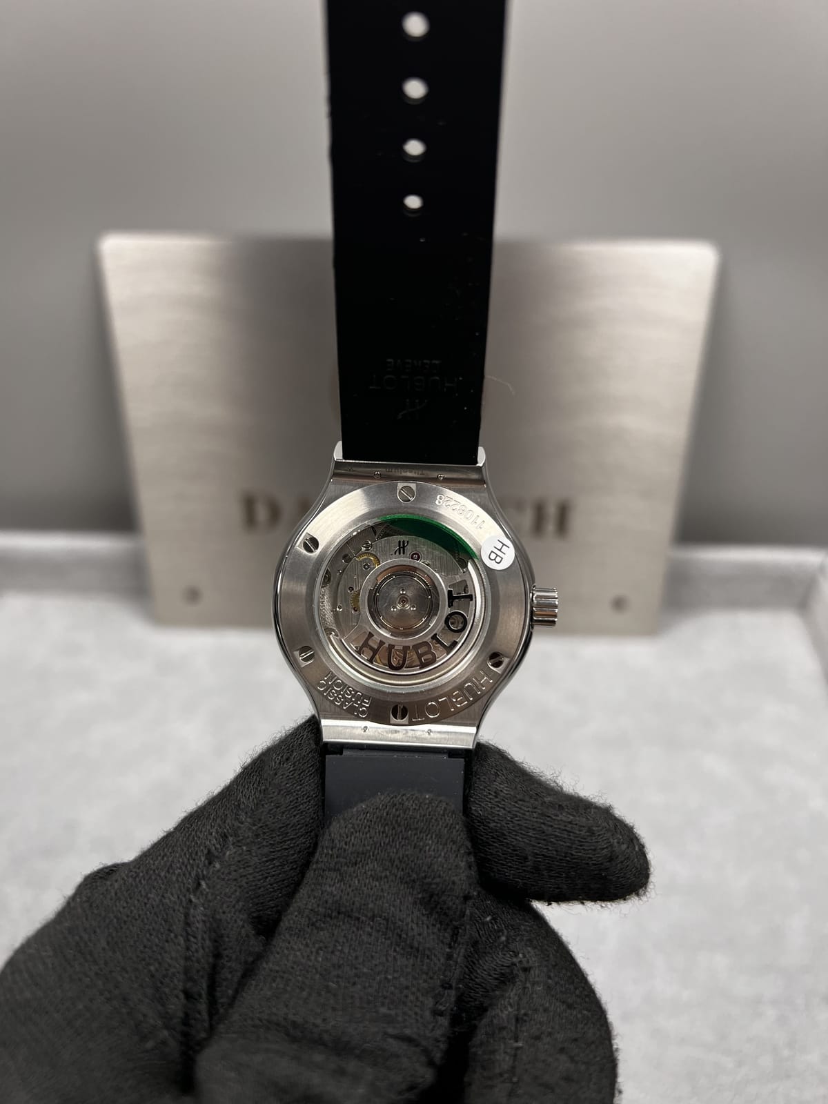 위블로 클래식퓨전 티타늄 그레이다이얼 러버밴드 42mm 18