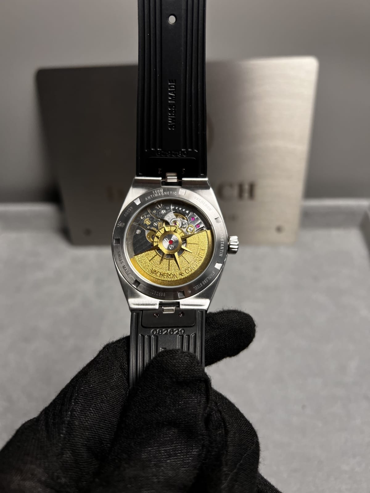 바쉐론콘스탄틴 오버시즈 실버다이얼 러버밴드 41mm 20
