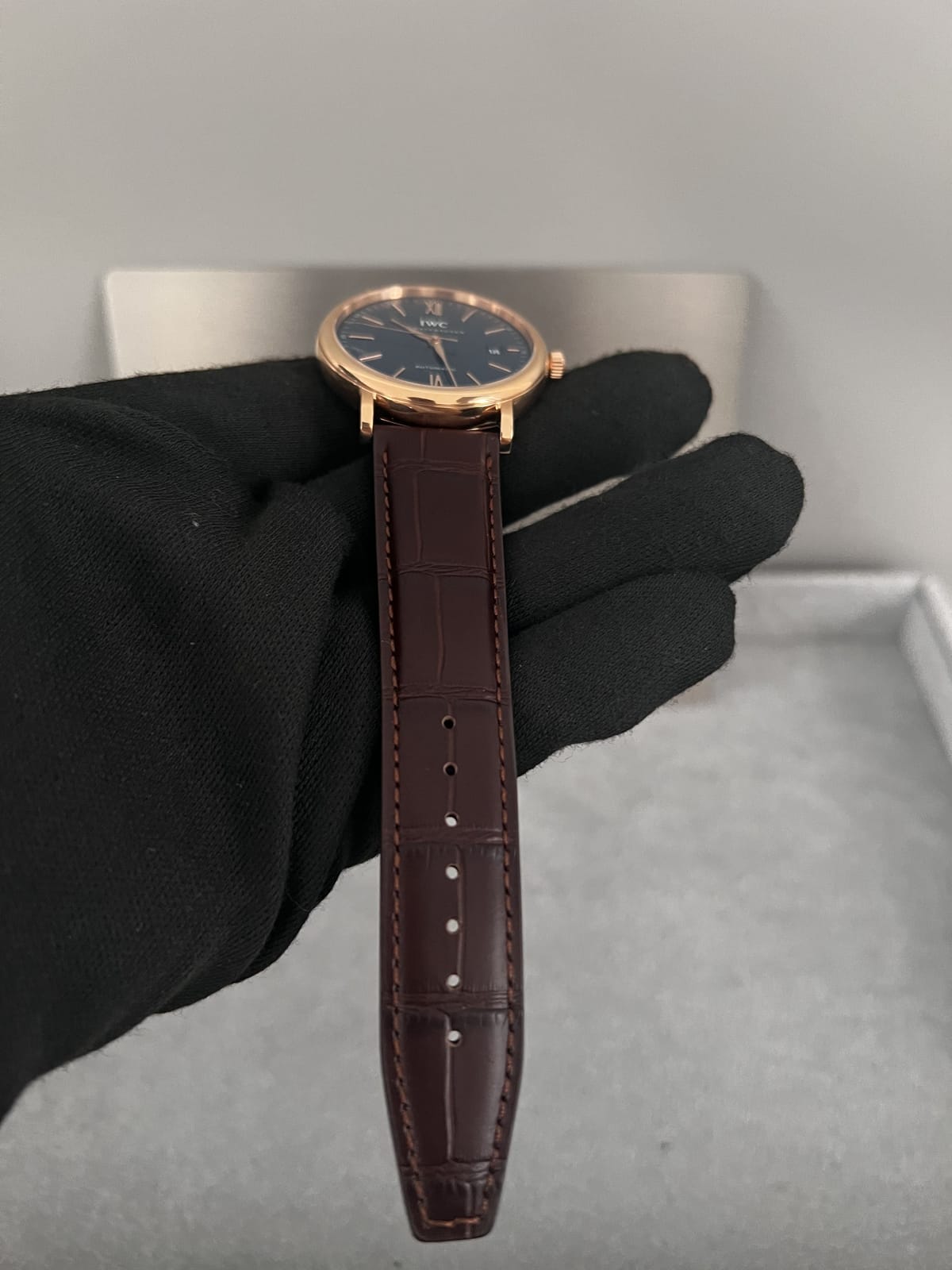 IWC  포르토피노 금통 와인스트랩 40mm 15