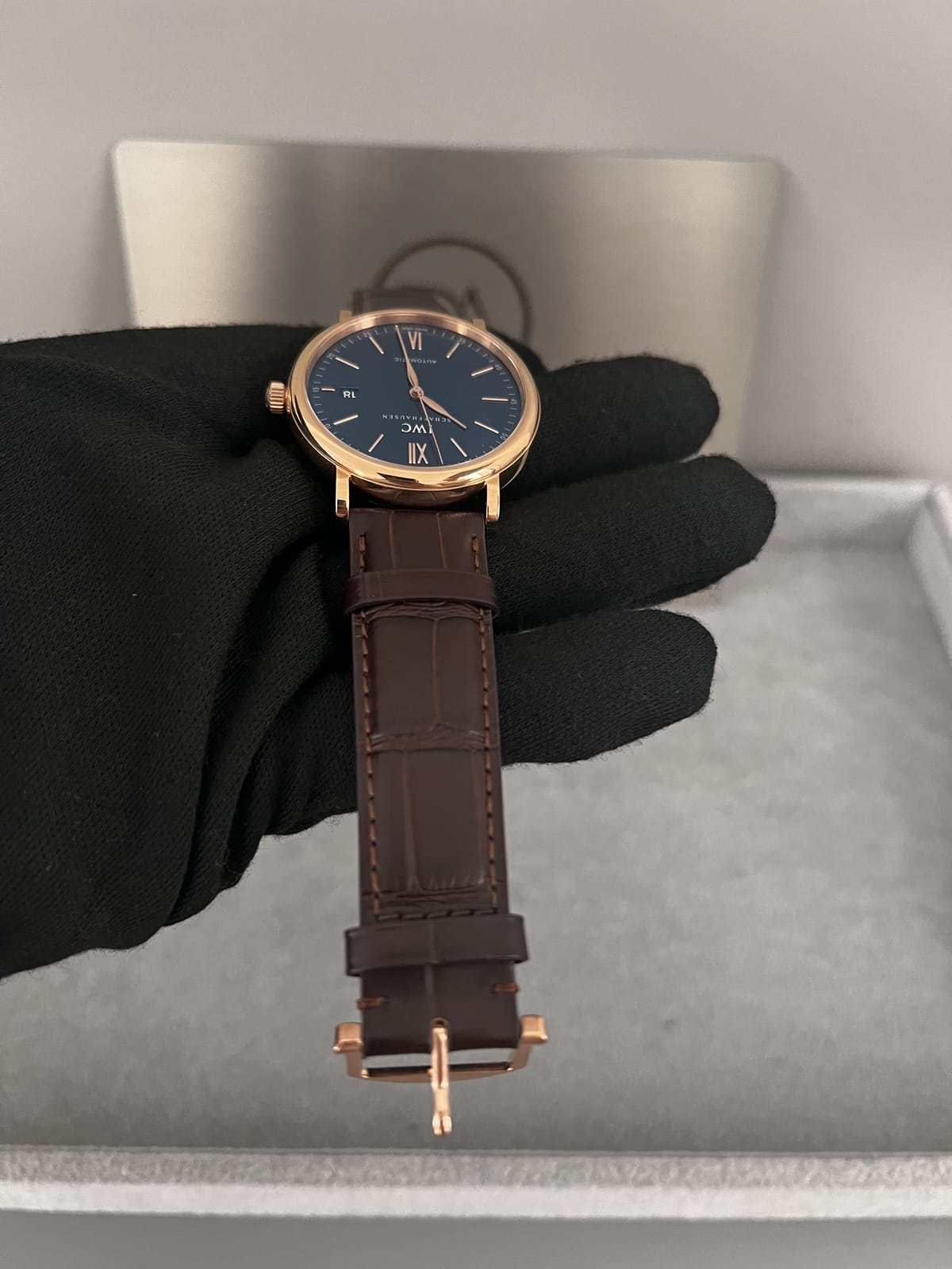 IWC  포르토피노 금통 와인스트랩 40mm 16