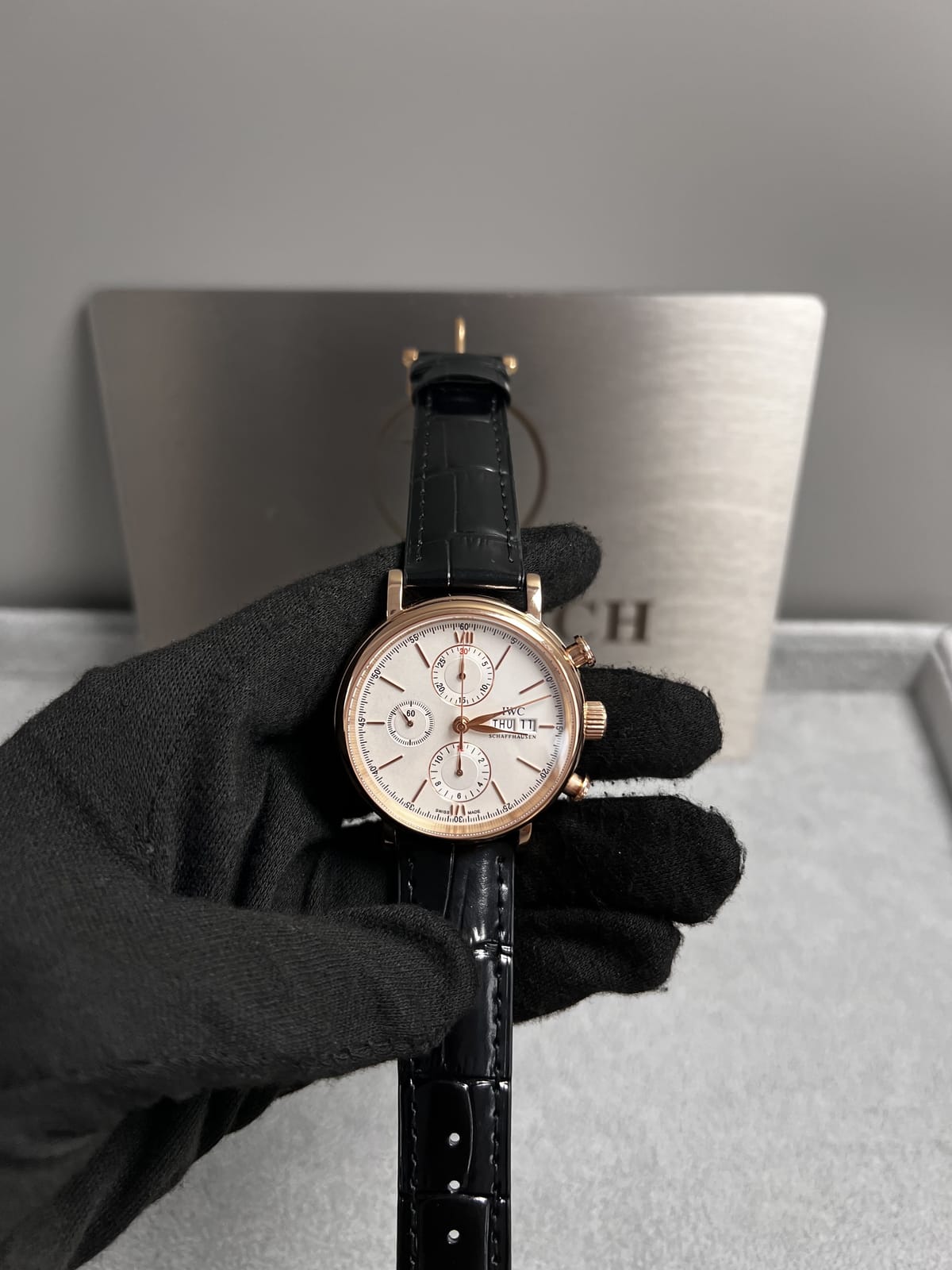 IWC 포르토피노 크로노그래프 금통 42mm 6