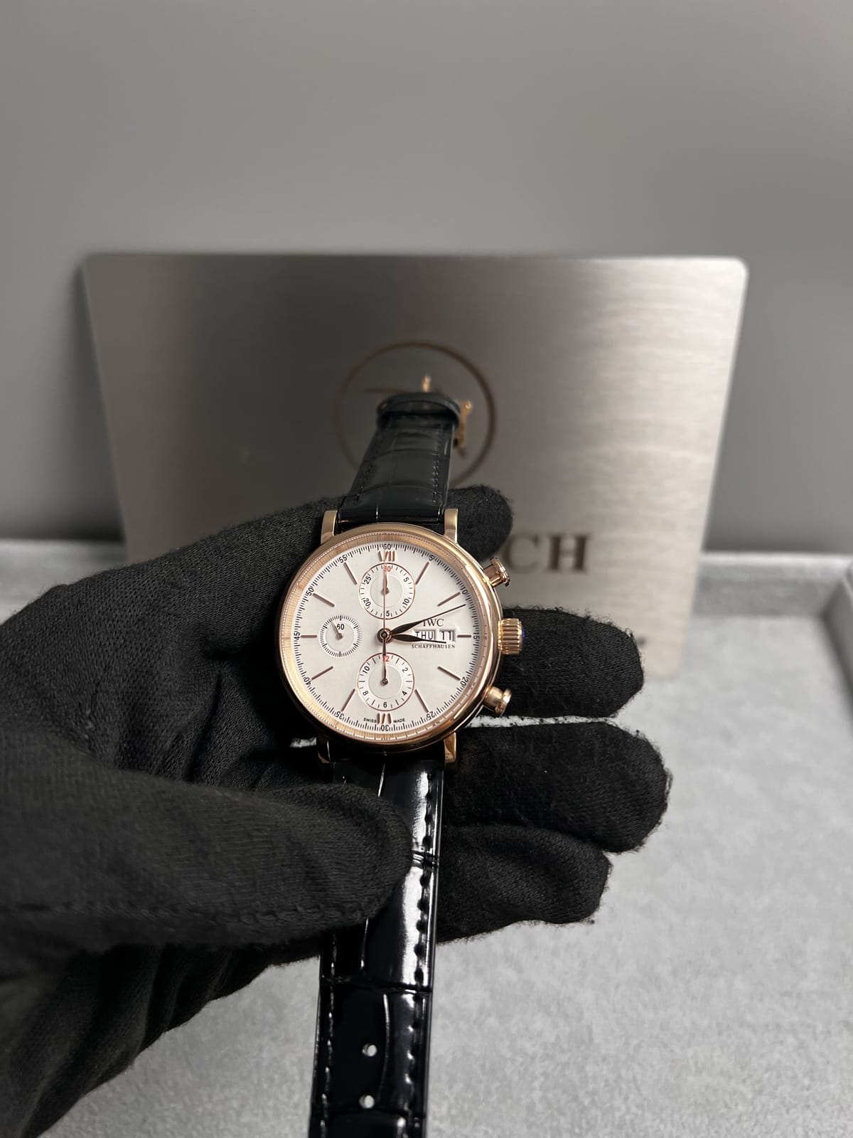 IWC 포르토피노 크로노그래프 금통 42mm 7