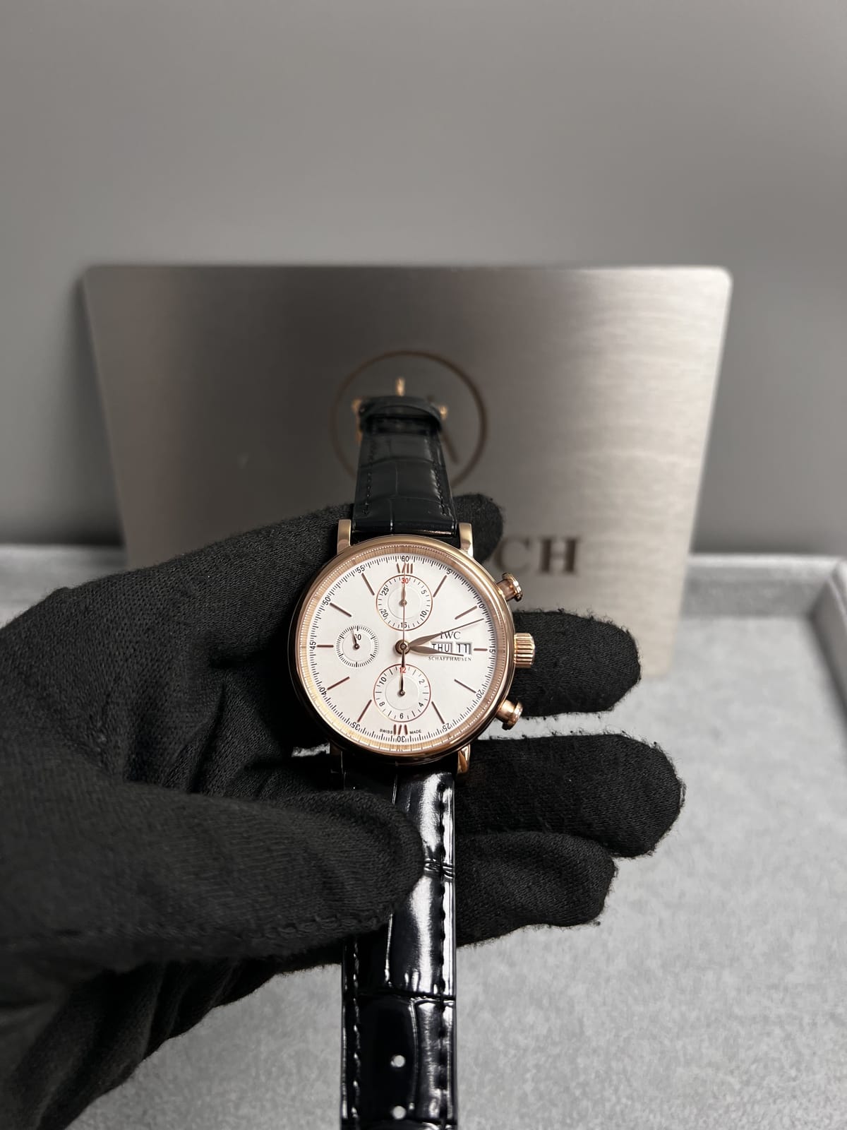 IWC 포르토피노 크로노그래프 금통 42mm 8