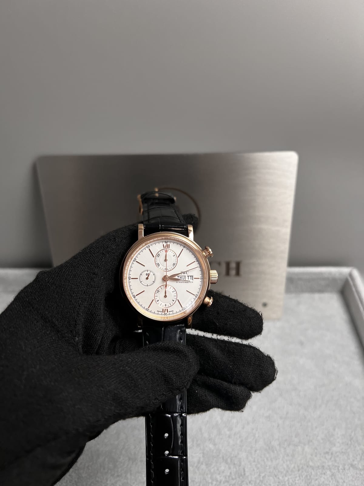 IWC 포르토피노 크로노그래프 금통 42mm 9