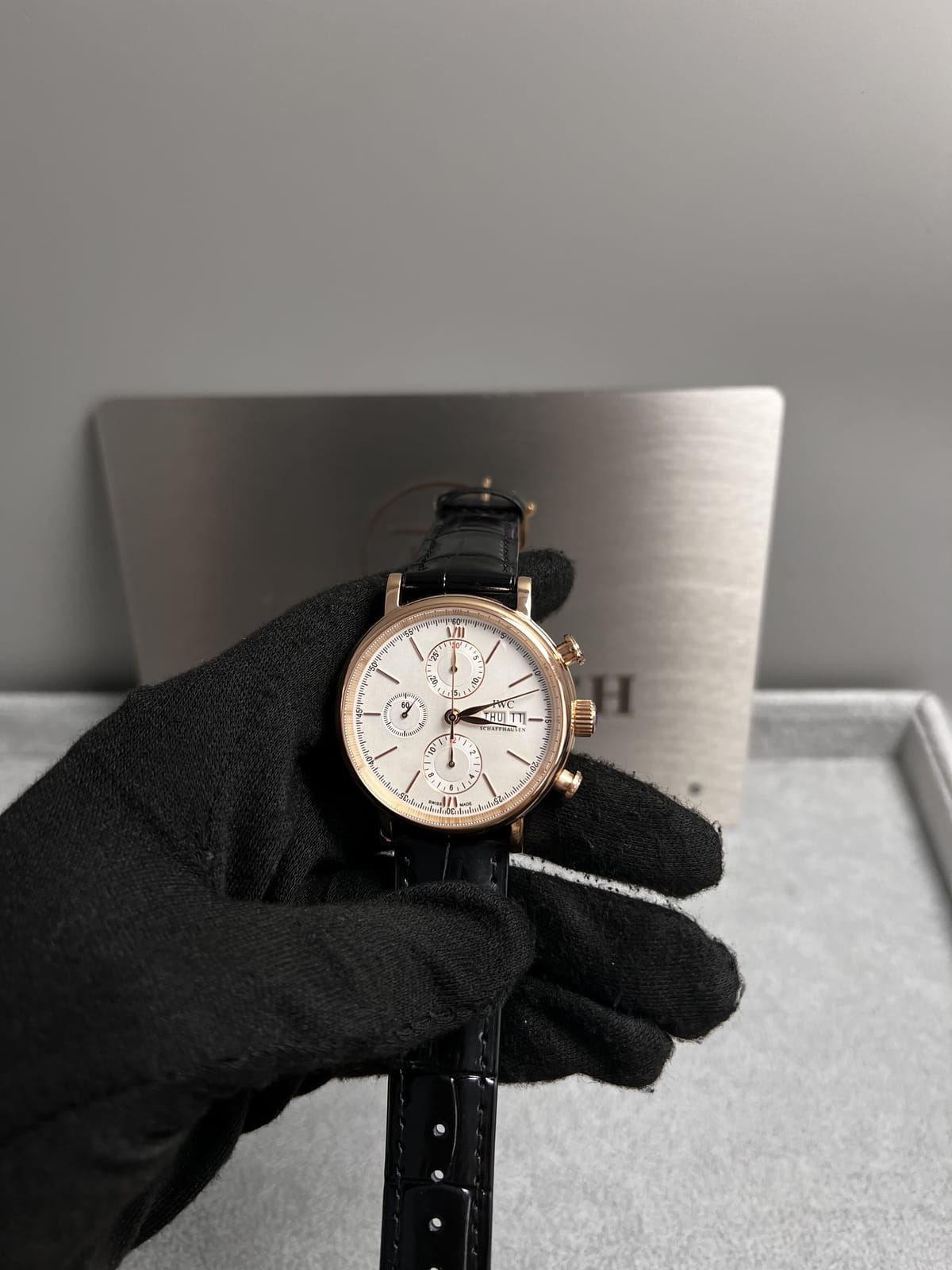 IWC 포르토피노 크로노그래프 금통 42mm 10