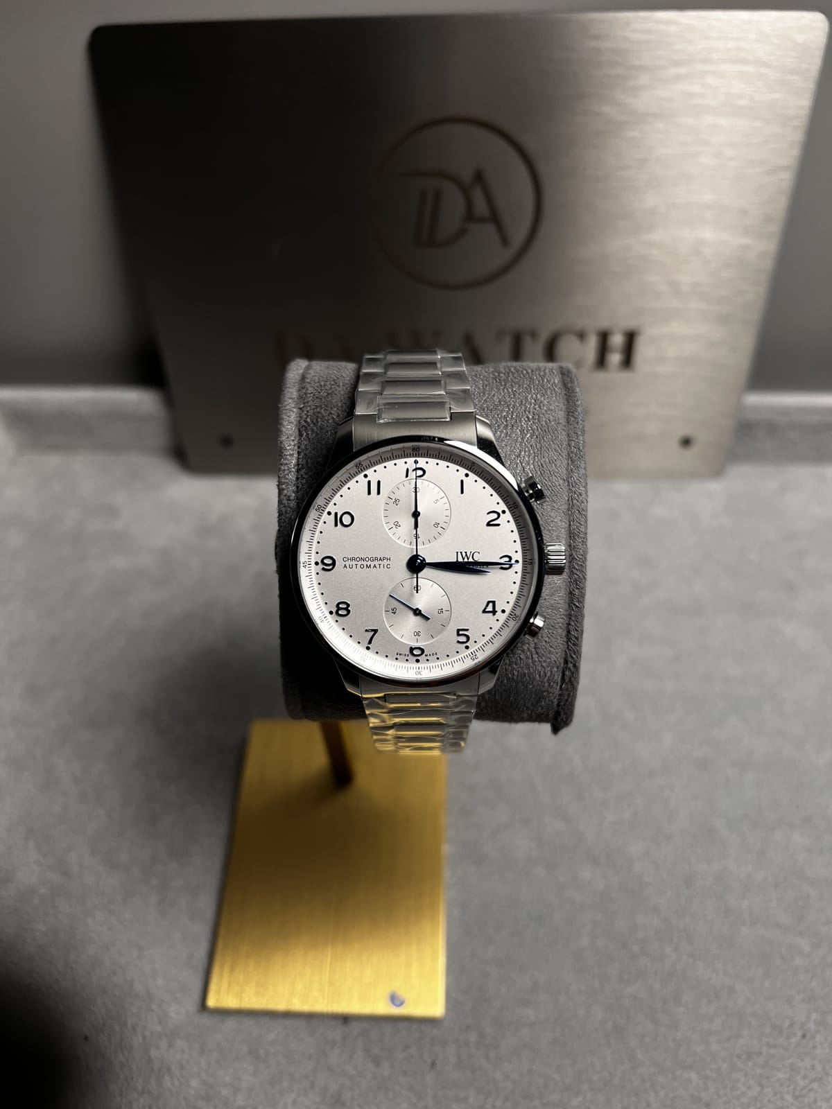 IWC 포르투기즈 크로노 실버 화이트블루 다이얼 41mm 3