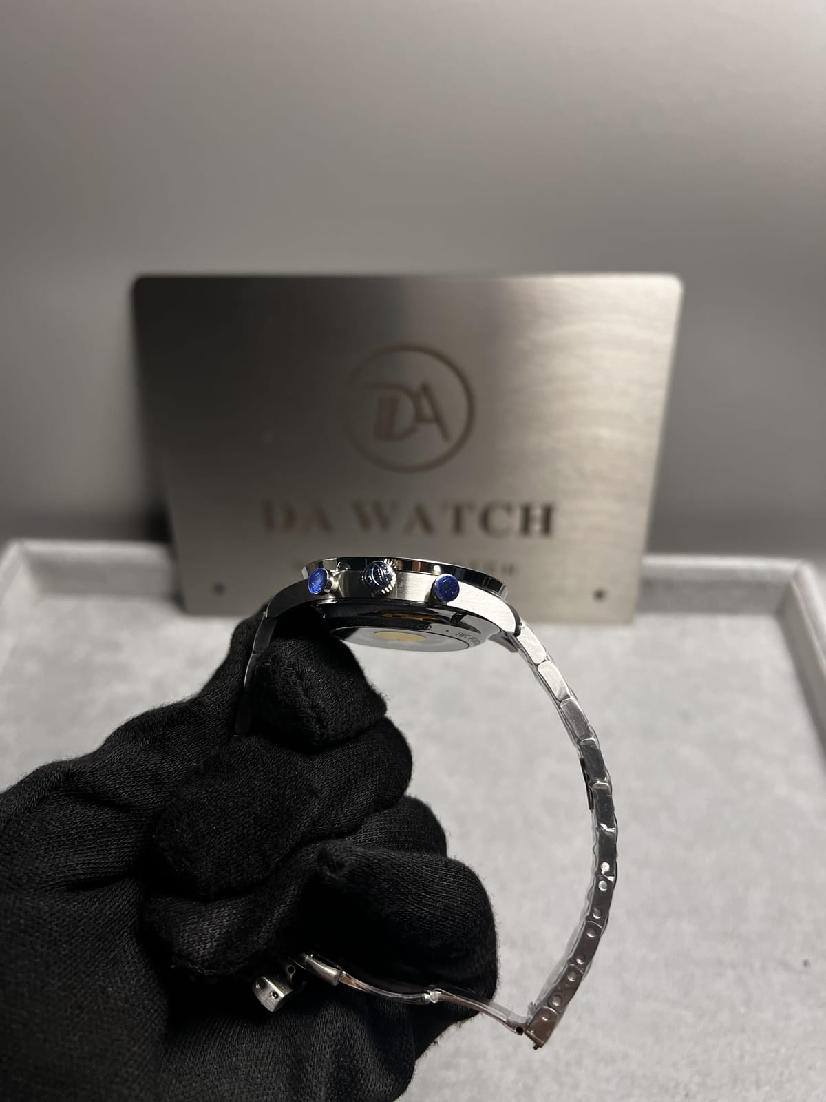 IWC 포르투기즈 크로노 실버 화이트블루 다이얼 41mm 13