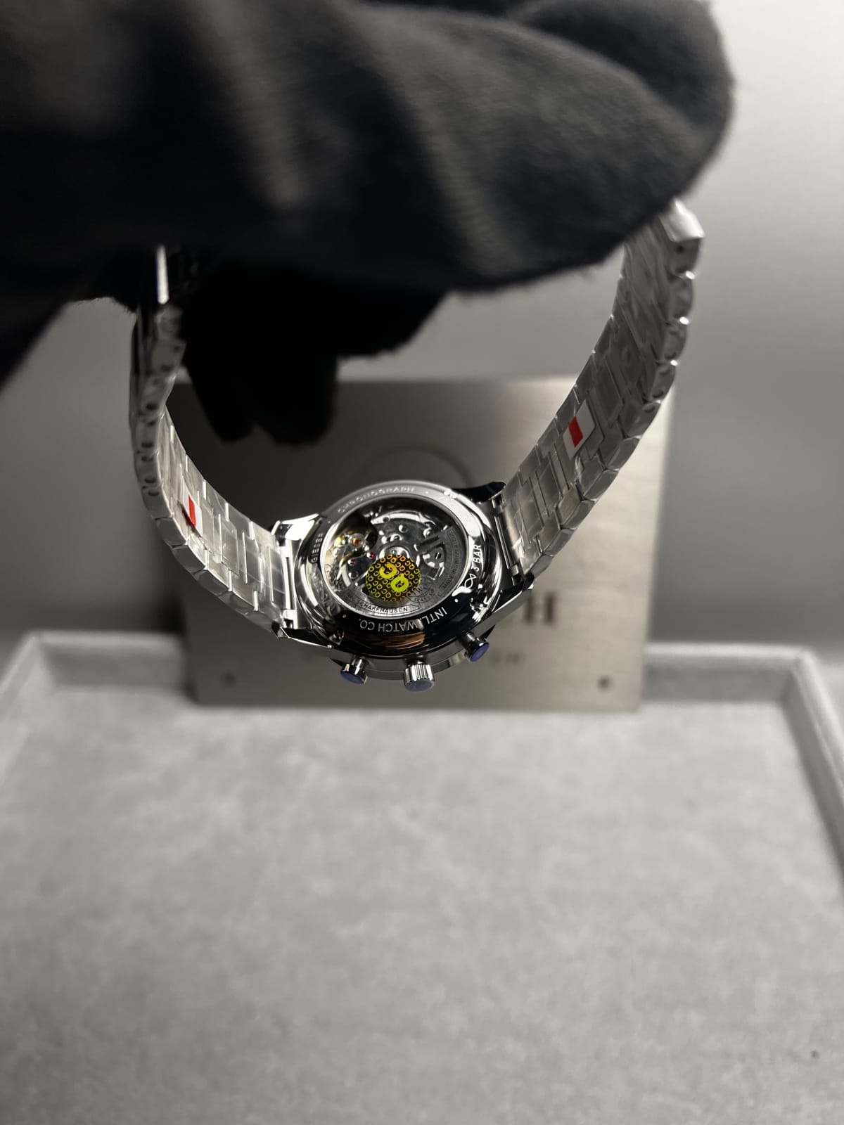 IWC 포르투기즈 크로노 실버 화이트블루 다이얼 41mm 19